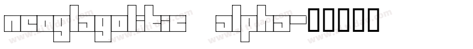 Neoglagolitic Alpha字体转换